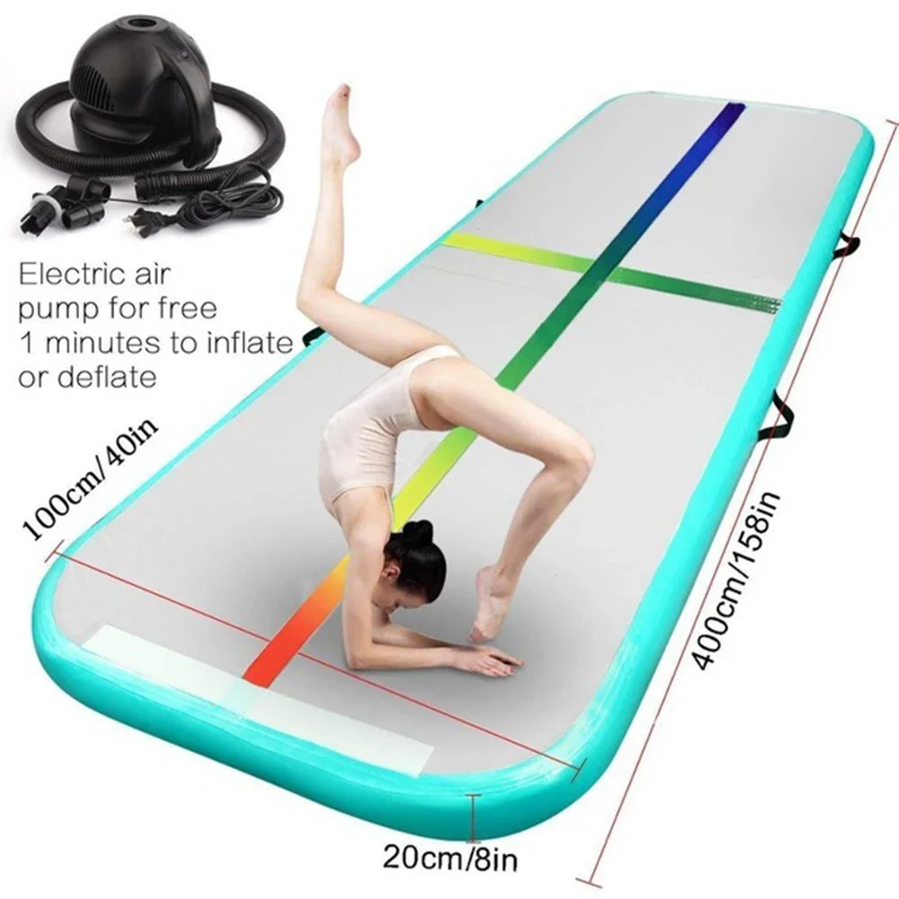 Free Shipping Inflatable Gymnastics Airtrack Floor Tumbling Air Track 4m/6m/8m*1m*0.2m For kids Floor Trampoline forTraining