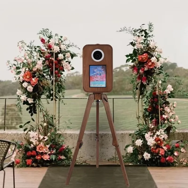 

Retro Wooden Photo Booth Suitable for Parties and Events, Party Photo Booth