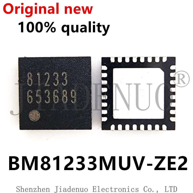 (1-2pcs)100% original New BM81233MUV-ZE2 BM81233 Silk Printing 81233 QFN32 Chipset