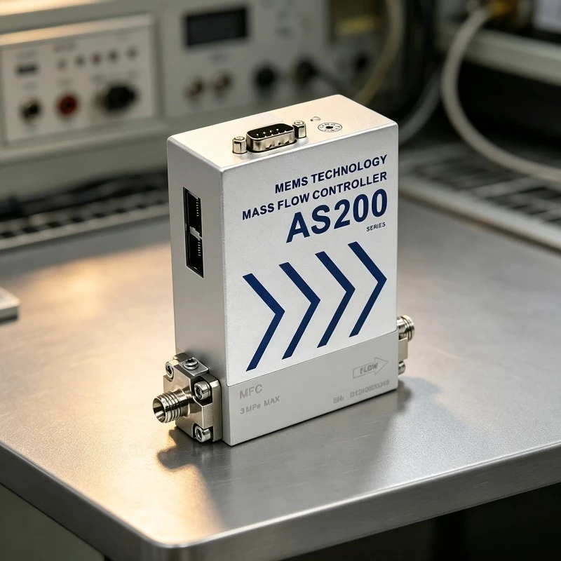 AS200B High Precision Aluminum Gas Mass Flow Controller MFC for Air Micro Flow Measurement Industrial