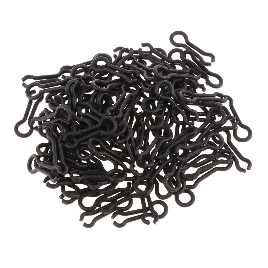 100 Pack Fishing Sinker Eyes - Eyelets Loop Swivel Lead Loops