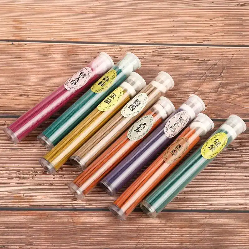 50 قطعة عصي البخور النباتية الطبيعية الروائح العطر التوابل الهواء النقي رائحة الهواء الطازج مزيل العرق الخزامى #3