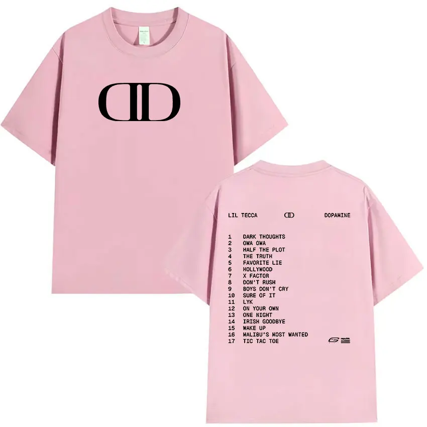 Lil Tecca DOPAMINE Tour Album 2025 Logo Print T Shirts Men Women