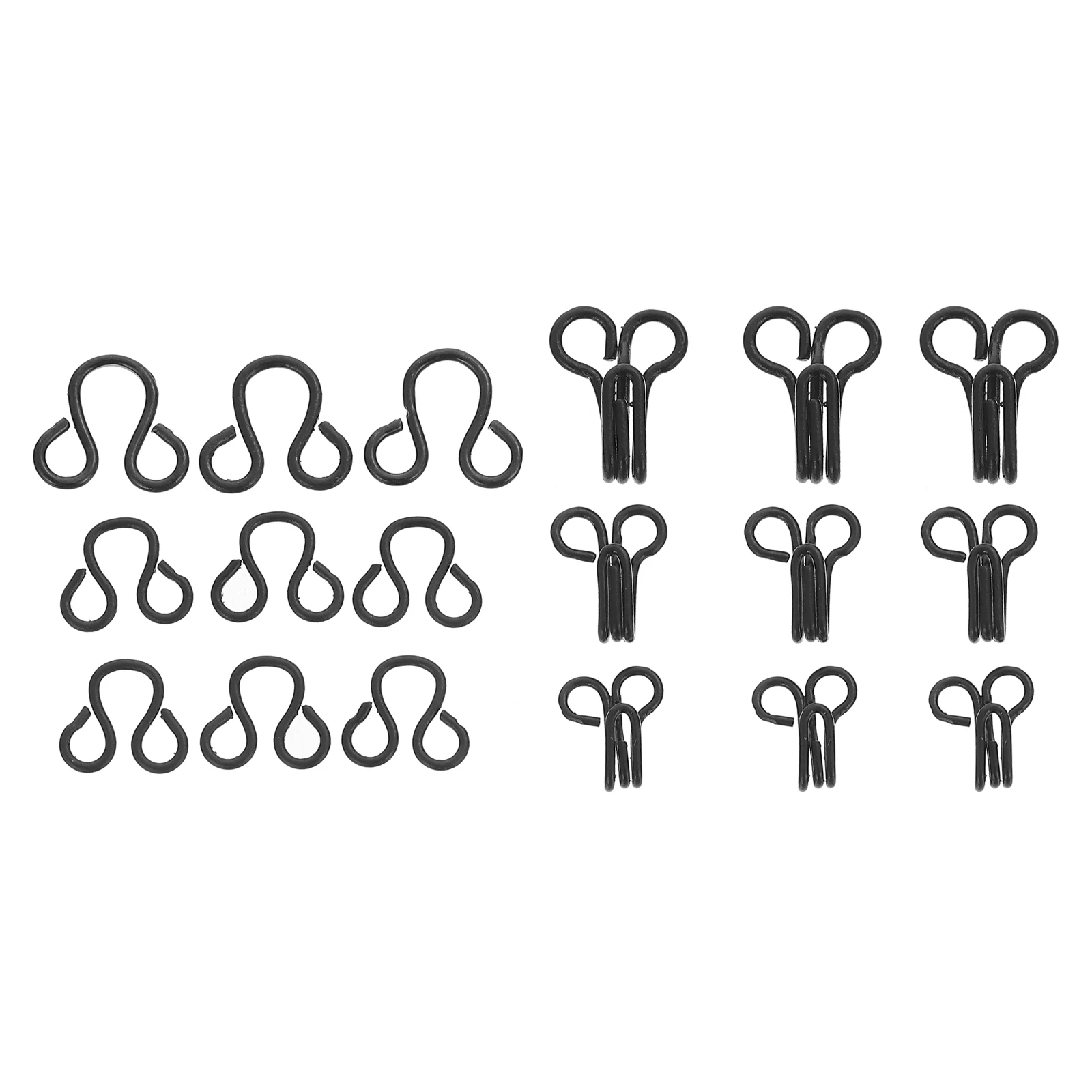 

50 pcs Invisible Collar Hooks Durable Copper Rivets Dress Sewing Clips Stitch Clothes Fabric Buttons Eyes Closure Hooks