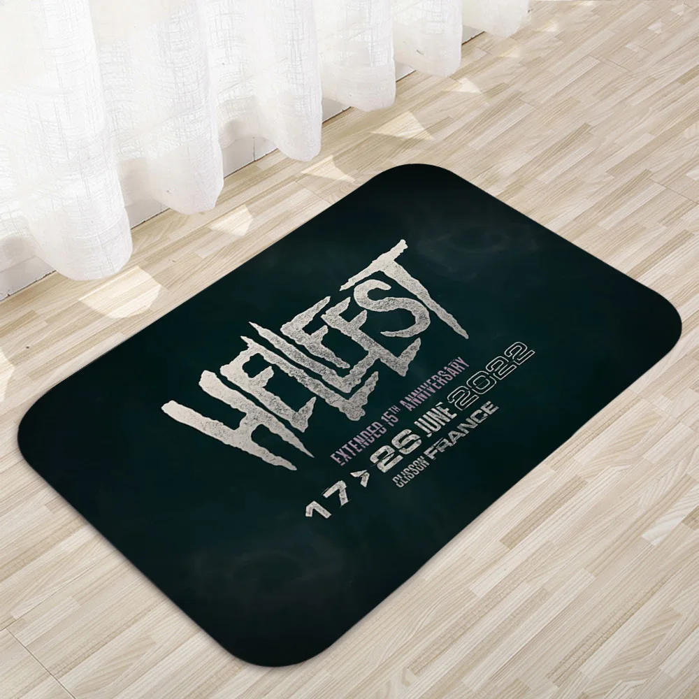 Hellfest Floor Mats Home Carpet Door Mats Modern Home Decor Carpet Bathroom Anti-Slip Floor Mats 290