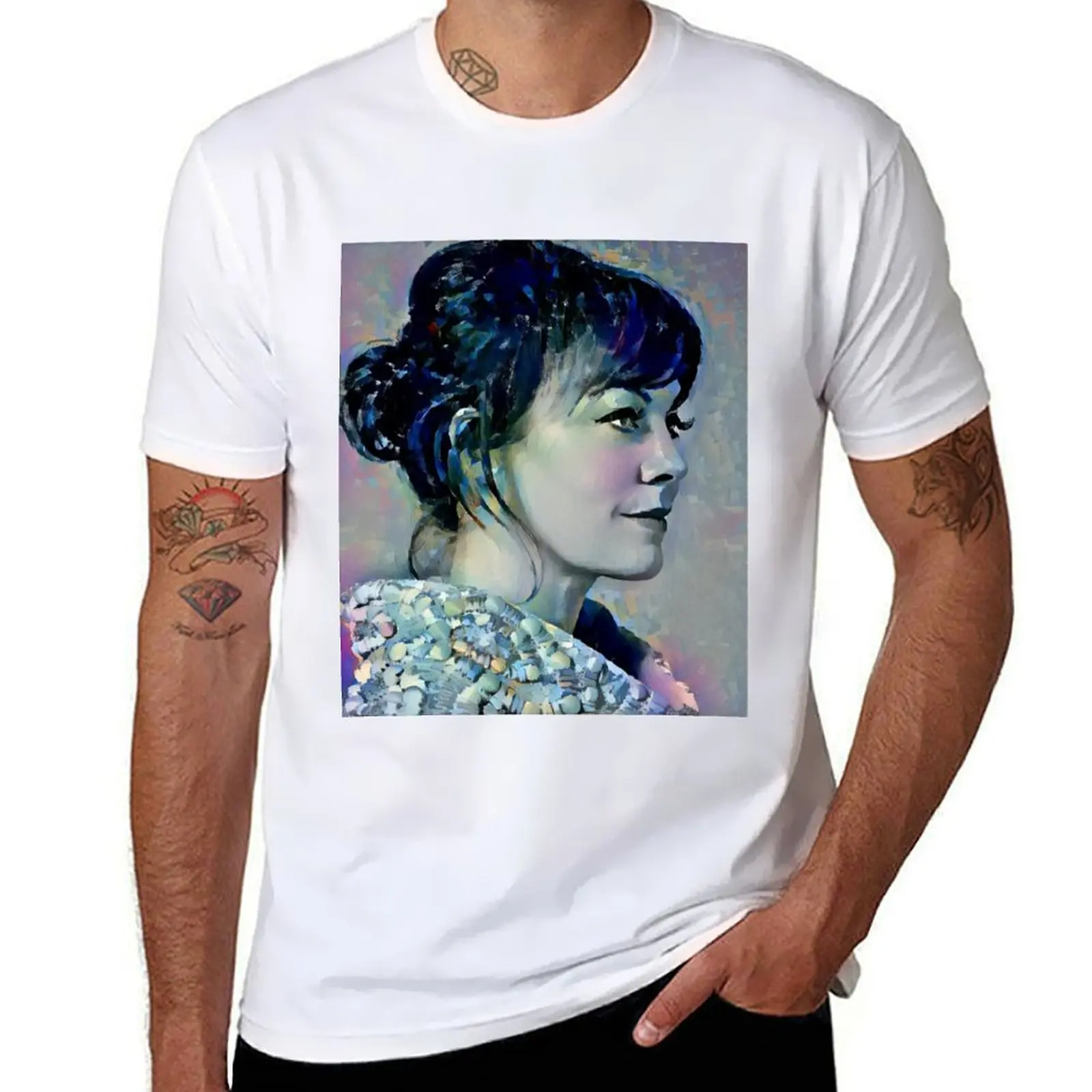 

Portrait Tribute Helen McCrory T-Shirt Work Casual Loose Fit T-Shirt