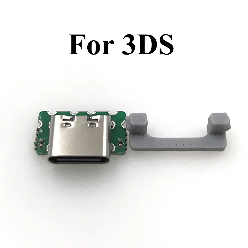 1 Stück 2-in-1 USB-C USB Typ-C Ladeanschluss für Nintendo 3DS New 3DS XL LL