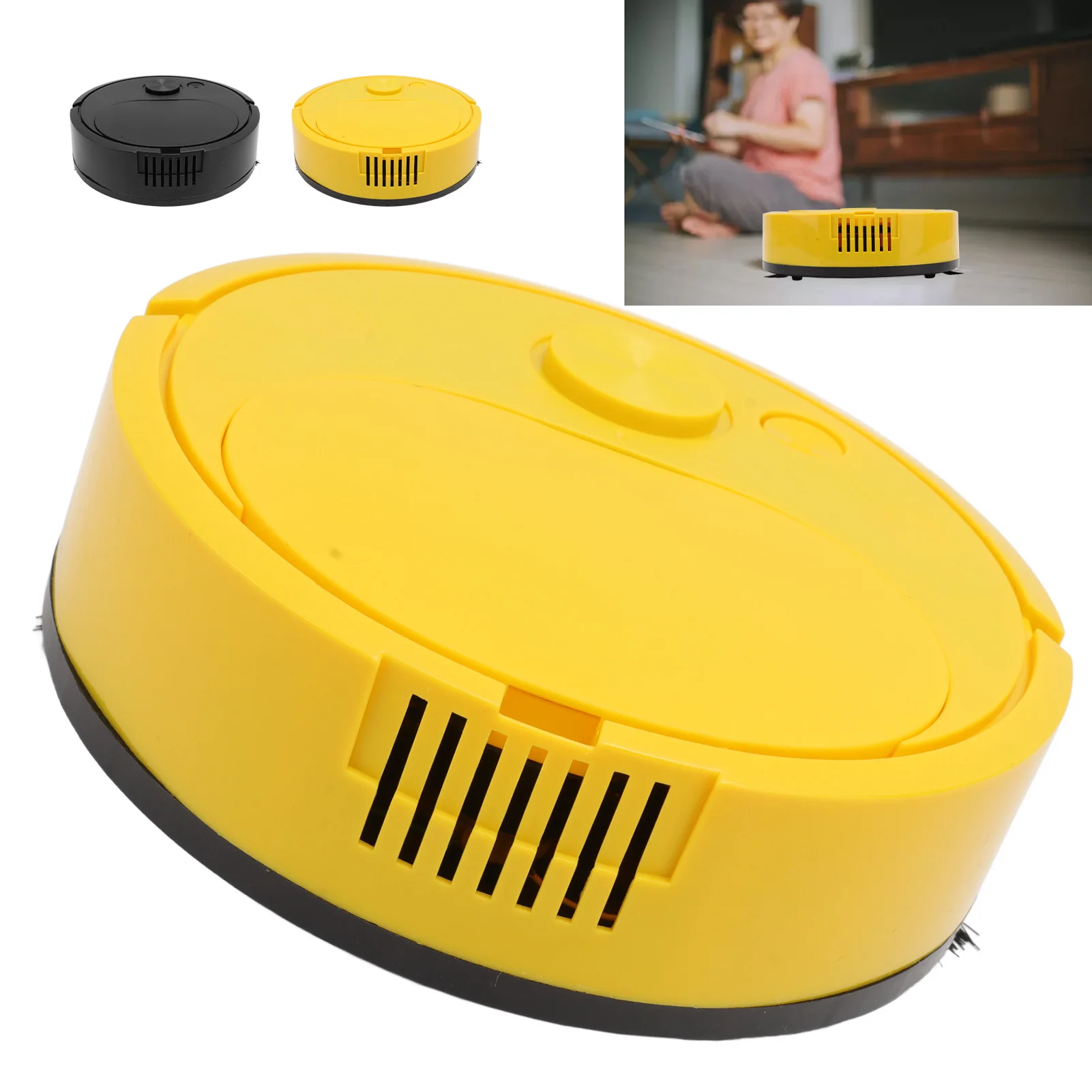 Robot Vacuum Cleaner Multifunctional USB Charging Mini Smart Sweeping Robot for Wooden Flooring Tile Carpet Smart Sweeping Robot