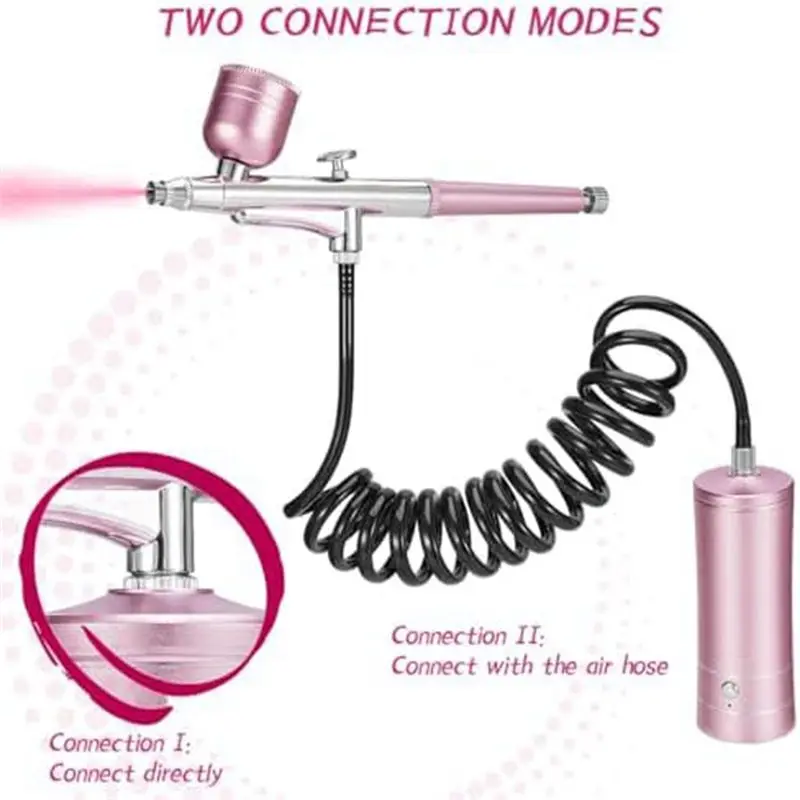 Airbrush KIT Cordless Rechargeable Compressor Airbrush Set Automatically Handles Model Painting, Nails, Makeup A-A78G