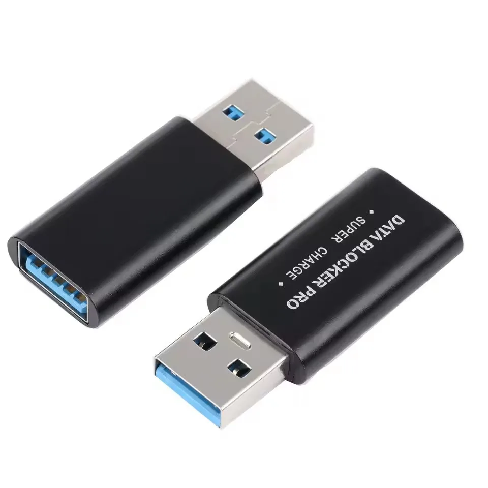 Safety Data Interrupter Privacy Protection Hi-speed USB Shield Type C Data Blocker Pro USB A 3.0 Charge Adapter No Data