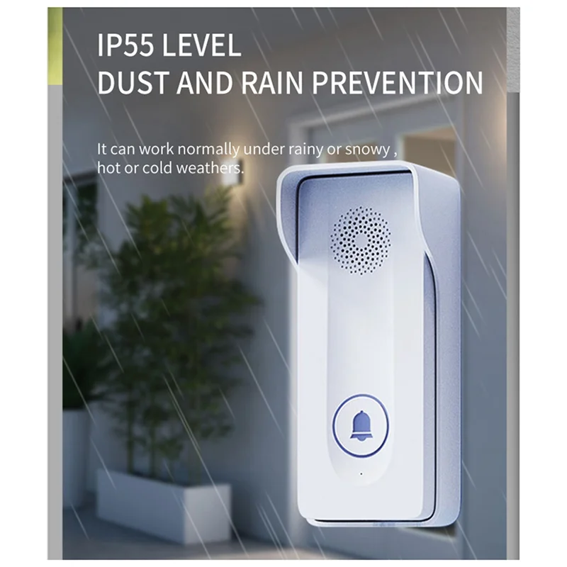 Nuovo campanello esterno a lunga distanza 800M citofono senza fili telefono porta sblocco citofono bidirezionale 433Mhz