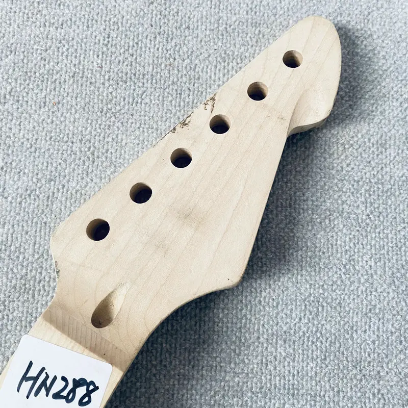 HN288 Unfinished Peavey 6 String Electric Guitar Neck 22 Frets NO Frets&Paints Maple  Wood Right Hand DIY Replace Parts