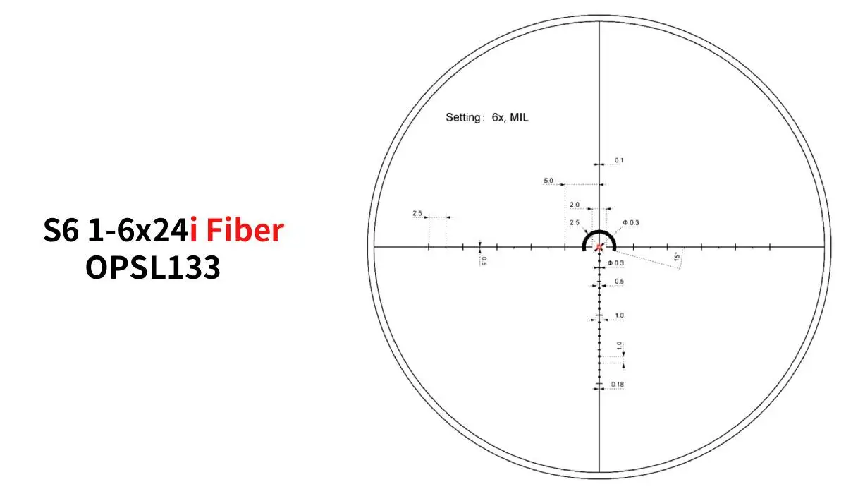 Victoptics S6 1-6x24i Fiber LPVO SFP Zielfernrohr mit 1-teiligem, extrem hohem Picatinny AR-Montageset – Detail 3