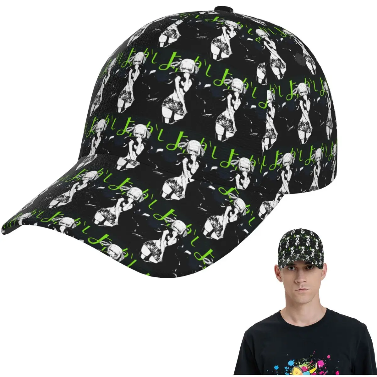 

Call Of The Night аниме Nazuna Nanakusa сетчатые бейсболки Snapback модные бейсболки дышащие повседневные кепки на открытом воздухе