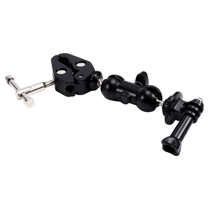 Motorcycle Bicycle Mount Clamp Universal Bracket DSLR Camera Magic Arm For Action Cameras