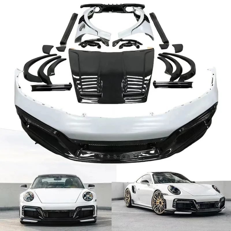 High Quality Dry Carbon Fiber Body Kit for  911 911.1 992.1 992.2 Upgrade for TE-CHART GT Car Bumper BodyKit Widebody Kit