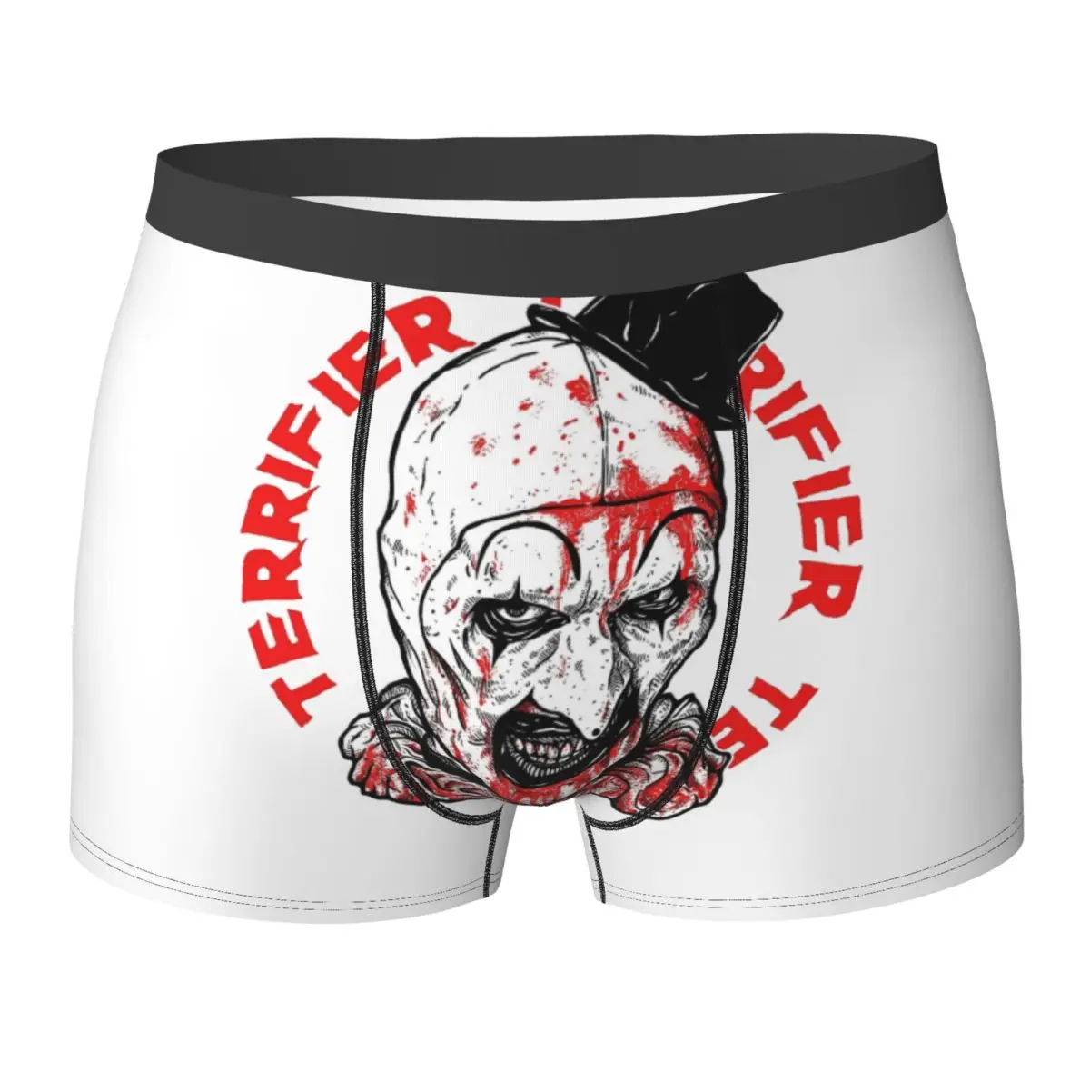 

Нижнее белье Terrifier Art The Clow из фильма ужасов, 3D чехол, популярные боксеры на заказ, трусы-боксеры, забавные мужские трусы, большие размеры 2XL