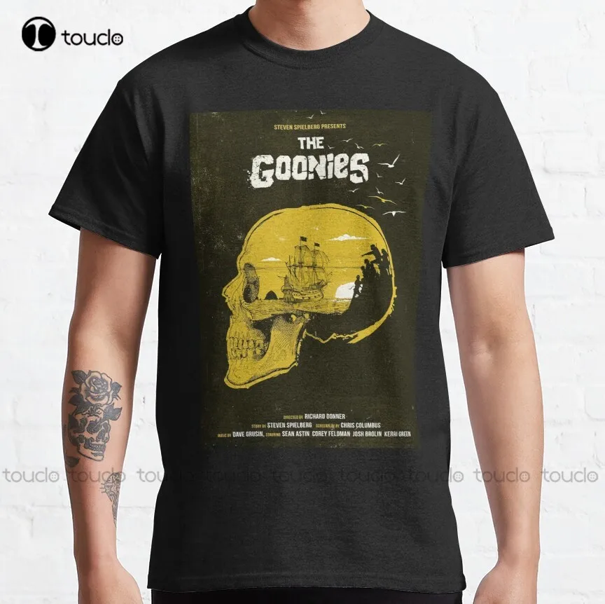 The Goonies Movie 1985 Classic T-Shirt Vintage Shirts New Popular Breathable Cotton Custom Aldult Teen Unisex Christmas Gift New