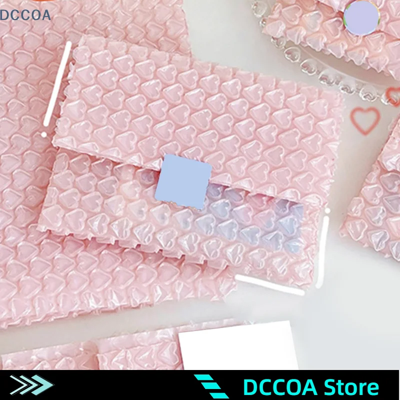 5pcs Pink And Rose Love Bubble Bag Gift Protection Bag Envelope Mail Bag Bubble Bag