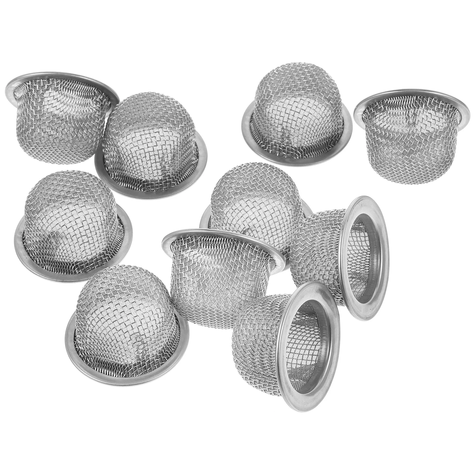 Stainless Steel Screen Filter 10Pcs Double Screen Filter Cocktail Smoker Screen Mini Mesh Filter Bourbon