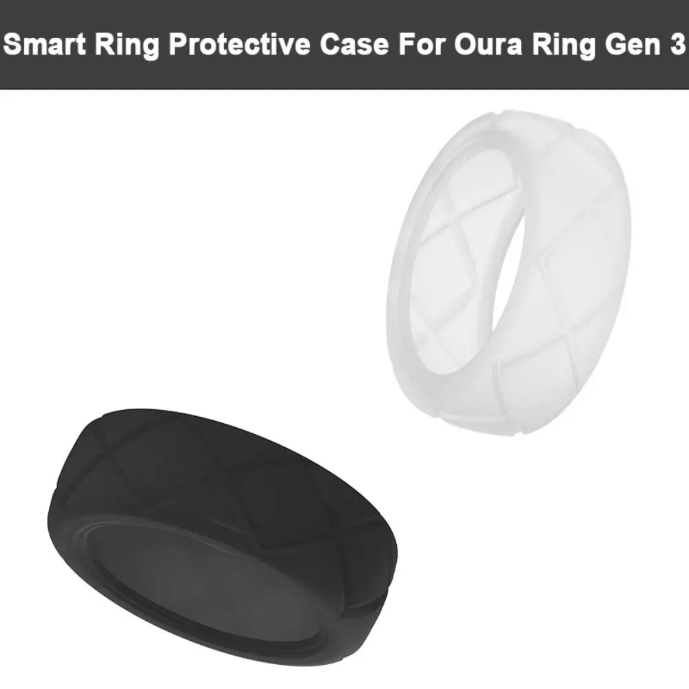 Silicone Smart Ring Protective Case Sweat-resistant Elastic Silicone Cover Accessories Anti-Scratch for Oura Ring Gen 3