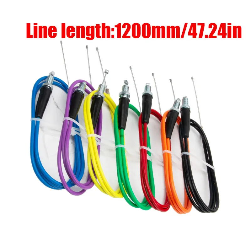Motorcycle 1200MM Straight Head Gas Throttle Cable For SX EXC TC TE KXF CRF YZF WR YZ RM ATV Dirt Pit Bike MX Universal