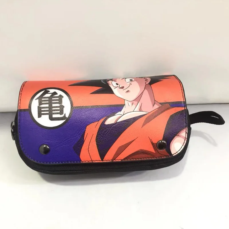 

Anime Dragon Ball Canvas Pencil Case Student Bilayer Storage Bag 21*7*11cm Cartoon Boy's Girl's Pen Box Cosplay Prop Accessorie