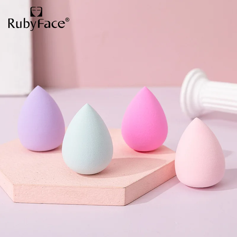 إسفنجة مكياج على شكل دلو ماء على شكل قطرة ماء غير لاتكس، أداة مكياج تجميلية منتفخة