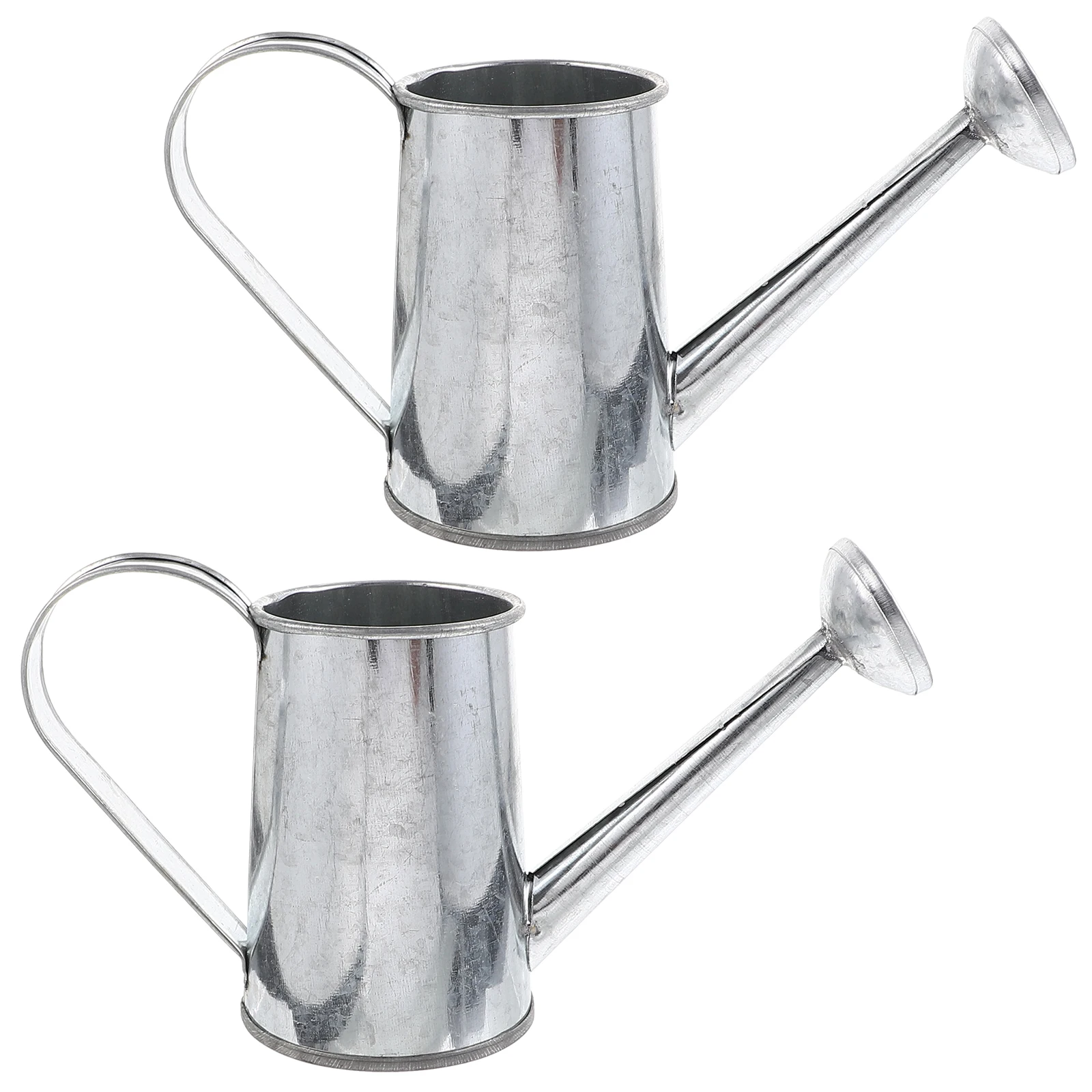 

2pcs Mini Flower Pot Watering Can Iron Large Opening Gardening Home Decoration Plants Sprinkler Safe Durable