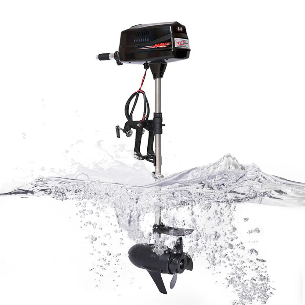 Hangkai 48V Electric Outboard Engine 8Hp 2200W Brushless Motor Is Suitable For Inflatable Boat And Canoe