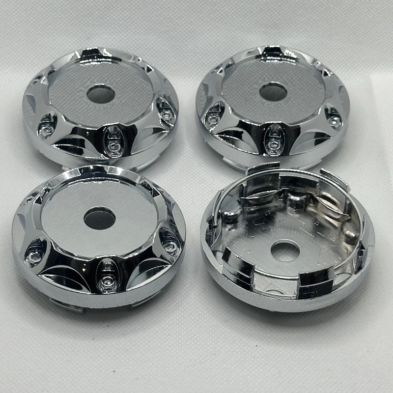 4Pcs/Set 68mm fit 45mm Logo Car Vehicle Wheel Rim Center Hub Cap Cover No Logo Rim Hubcap Chrome ABS Plastic Car Wheels Parts