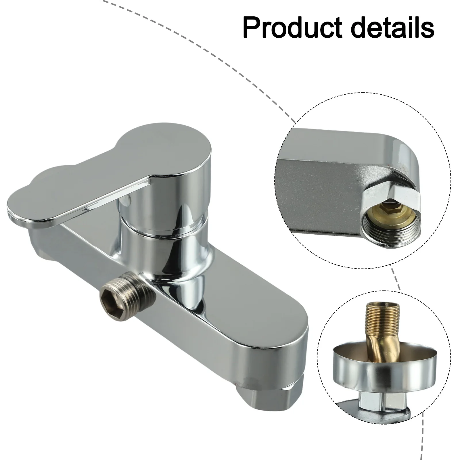 Elegant Shower Zinc Alloy Faucet Bathroom Faucet Abrasion Resistant Cartridge Easy To Install Elegant Bathroom Decor