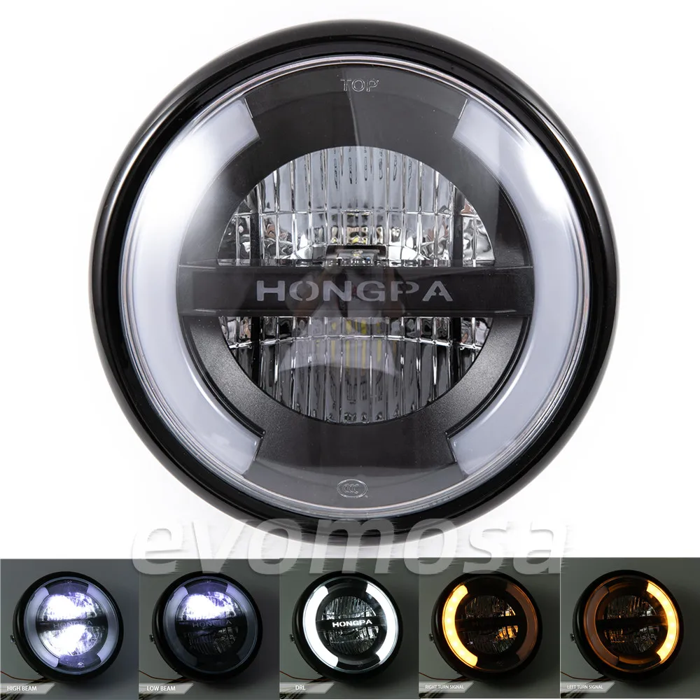 

7,5-дюймовая фара для мотоциклов Harley Touring Road King Ultra Classic Electra Street Glide Tri Cvo Heritage Softail Slim Deluxe