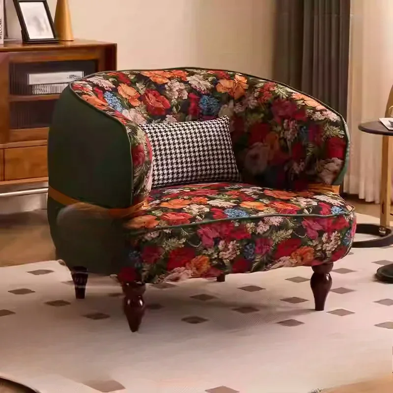 

Vintige Single Living Room Chairs European Italy Puffs Comfy Design Chairs Armchair Lazy Nordic Sedie Da Soggiorno Furniture