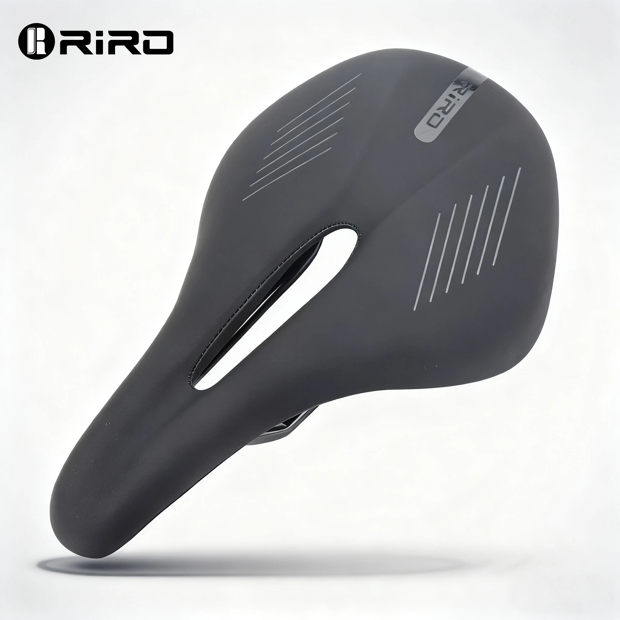 سرج RIRO Comfort EVA MTB مقاس 155 مم مع قضبان فولاذية، مقعد دراجة خفيف الوزن للغاية ممتص للصدمات للطرق والدراجات الجبلية