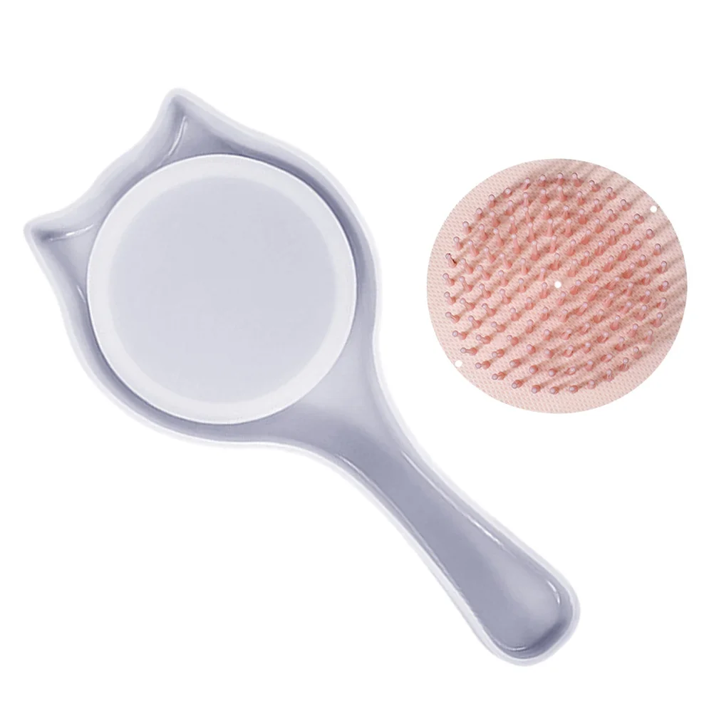 

Cat Ear Comb Mold Silicone Crafts for Combs Crafting Supplies Epoxy Casting Reusable Nonstick Practical Functions