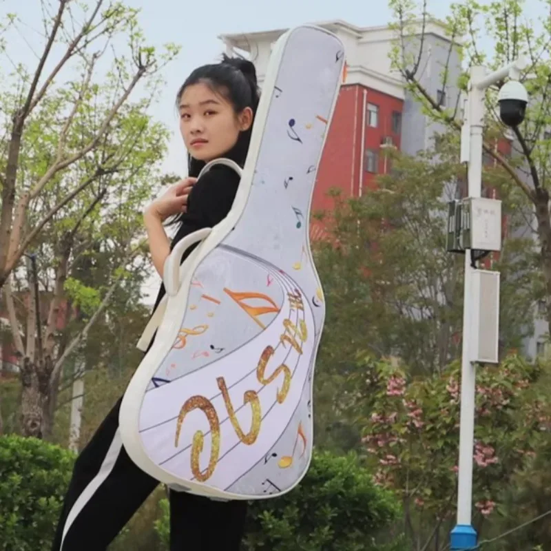 

36-дюймовая сумка для гитары из ткани Оксфорд, портативная сумка на плечо, утолщенная противоударная личная модная сумка для гитары, аксессуар для музыкального инструмента