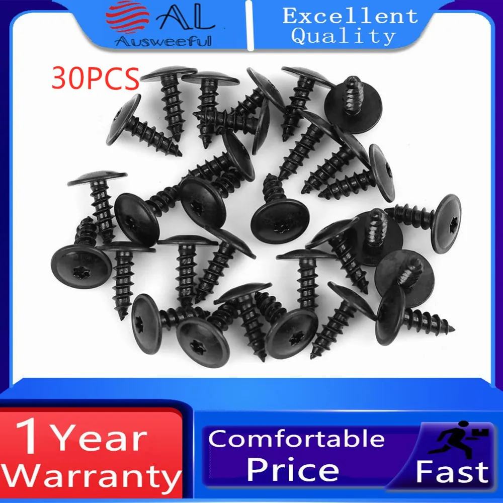 

30pcs 5mm Torx Screw Car Engine Under Cover Splash Guard Self-tapping Screws for Audi A4 A3 A5 A6 A7 A8 Q5 Golf Passat N90974701