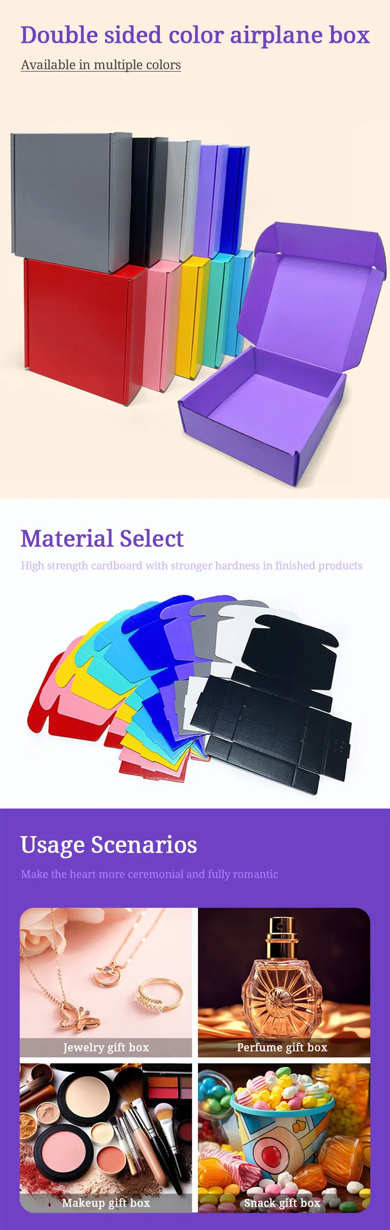 Großhandel Maßgefertigte Versandbox mit Logo Faltbare Papierbox für Schmuck Kosmetik Perücken Rotwein Parfüm Kleidung Verpackung Wellpappe-Box mit Logo – Detail 2