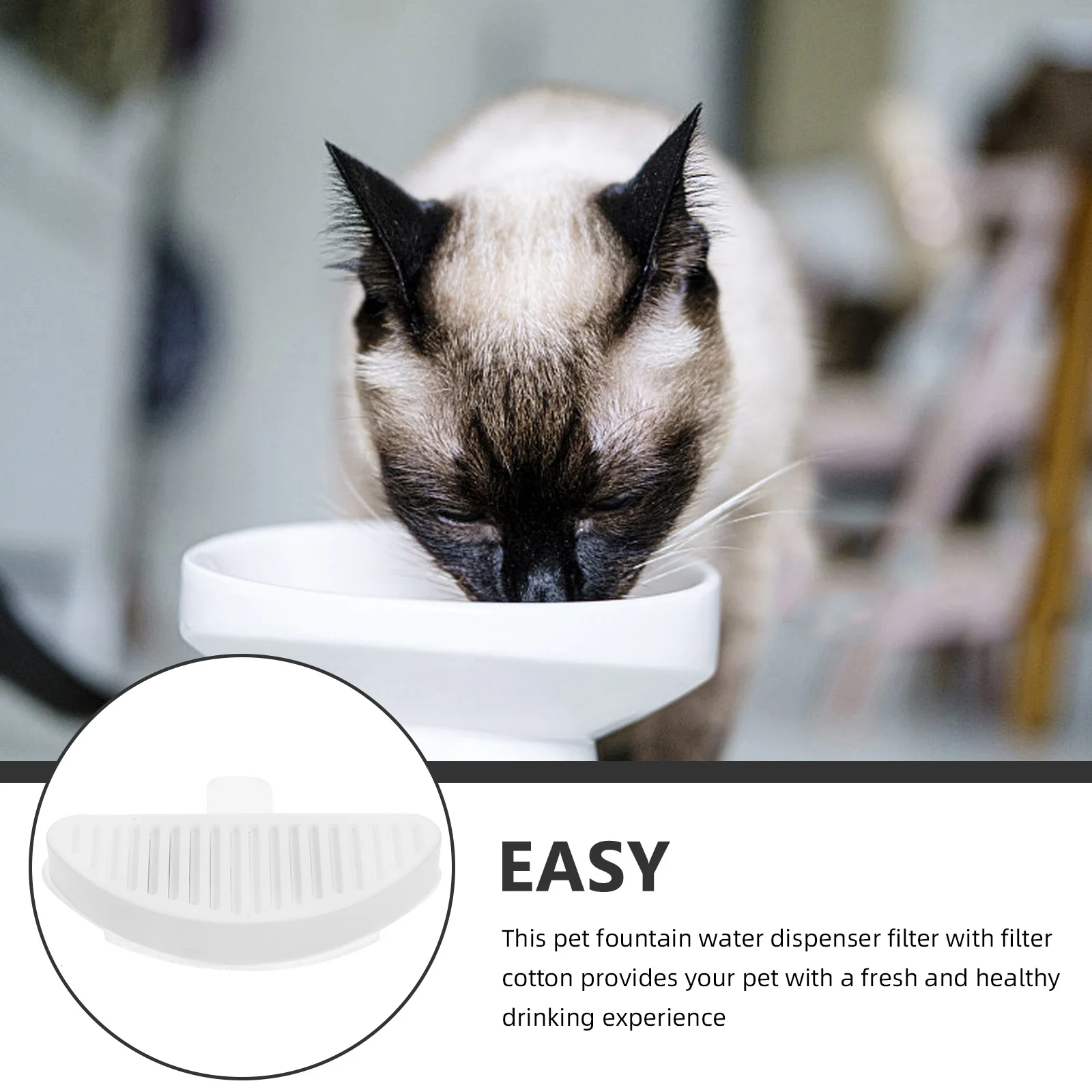 

Water Fountain Filter for Cats Reusable Replacement Set Compatible with Most Pet Drink Dispensers Filter with Cotton