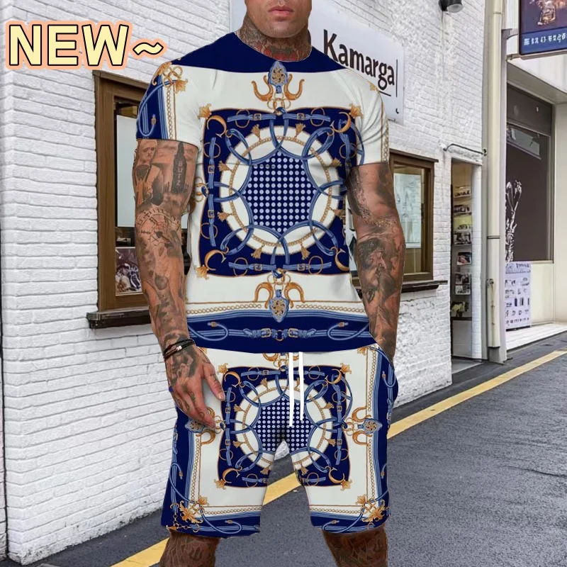 

2025 Summer Street Art Fashion Trendy Men Breathable New Big Brands Follow The Trend Men's Suit