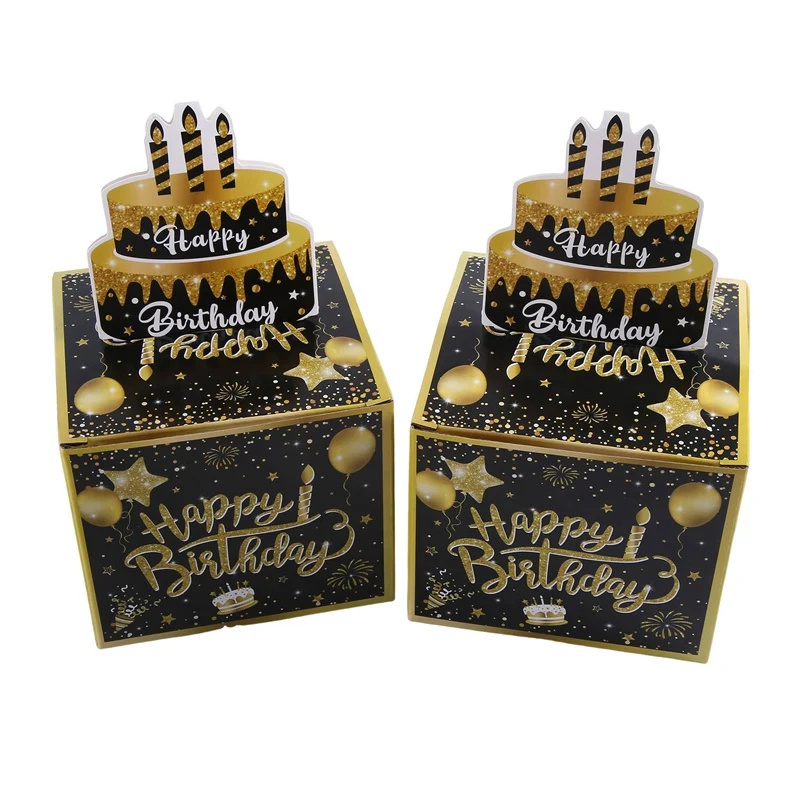 

Surprise Birthday Party Decoration Birthday Atmosphere Decoration Black Props Money Drawing Boxes