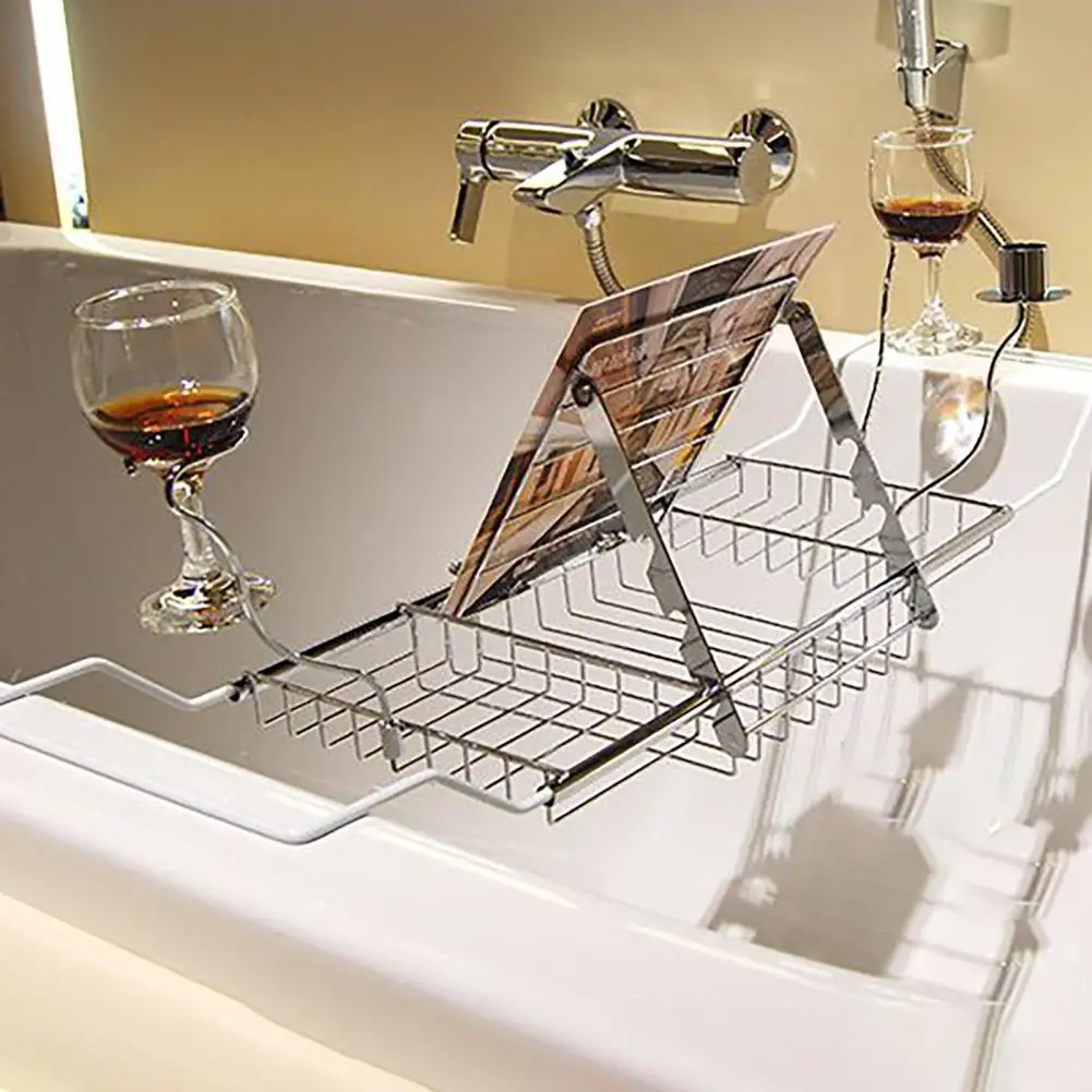 Bath Basin Rack Simplicity Easy Clean Bathtub Caddy Impact-resistant Bathtub Tray Bathroom Accessories Bathtub Tray