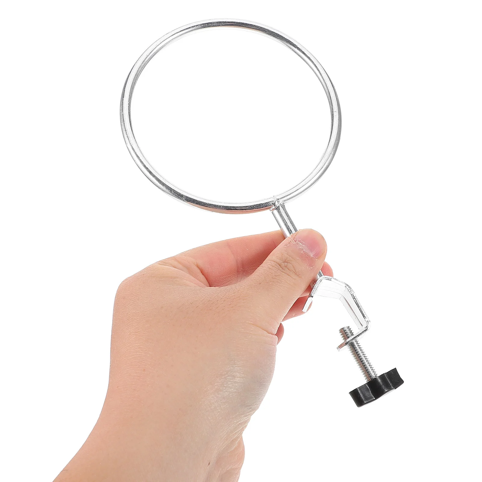 1 قطعة حامل حديد لمعدات المختبرات مع حلقات الحديد أنبوب اختبار كوب قارورة حامل المشبك مختبر الكيمياء دعم معوجة حامل