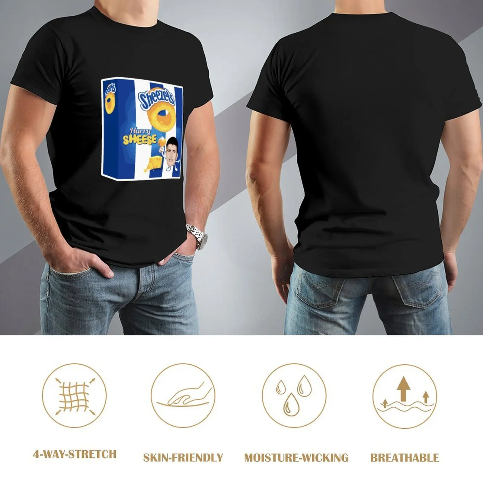 هاري شيزيل تشيسيلز حزمة تي شيرت جرافيك تي شيرت خمر رجل الملابس خمر أنيمي قميص أسود تي شيرت للرجال #4