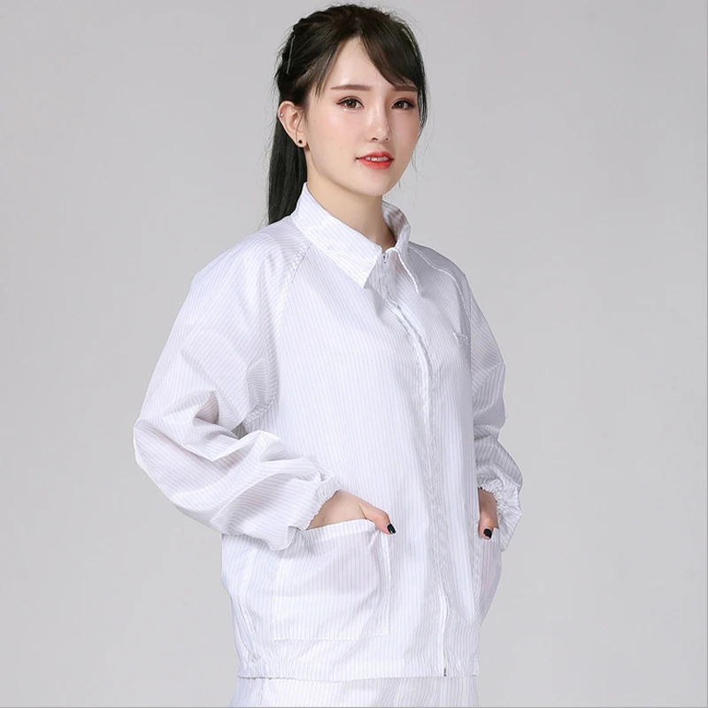 Anti static clothes and Cleanroom Clothes working clothes ESD Jacket Clothes Color  Blue ( NO Trousers)