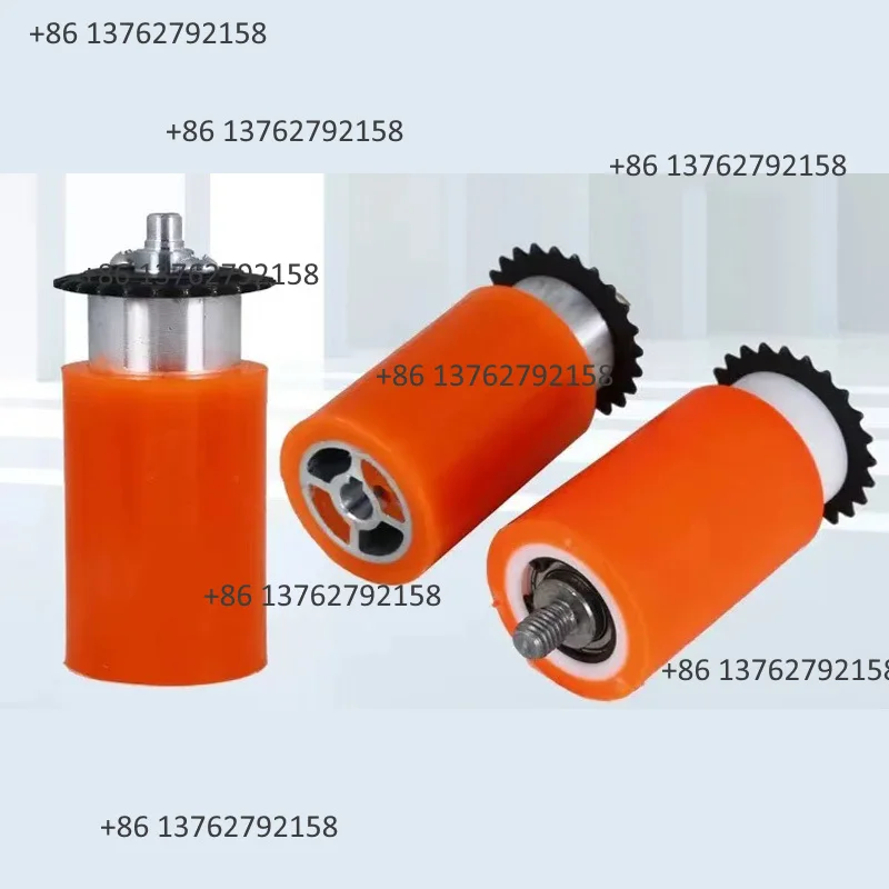 Woodworking Equipment Repair Accessories Mini Edge Banding Machine Red Rubber Roller Wheel Motor Chain Parts view 2