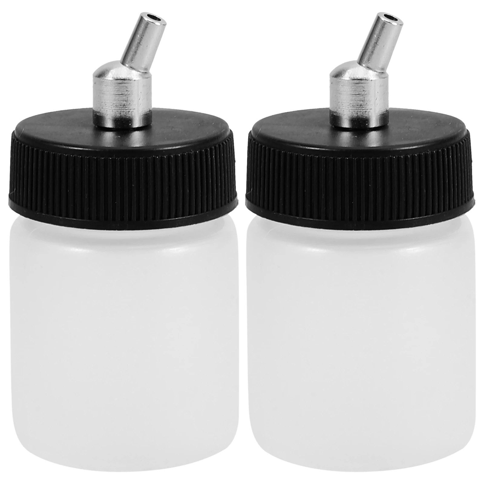 

2Pcs Airbrush Paint Containers Refillable Clear Pigment Cups Replaceable Dismountable Design for Airbrush Supplies Long-Lasting
