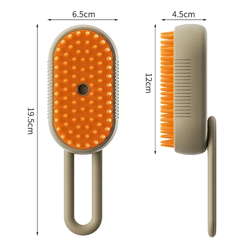 3in1 Cat Steam Brush Steamy Dog Brush Electric Anti-splashing Brush with Steam Spray Massage Pet Grooming Comb Hair Removal Comb