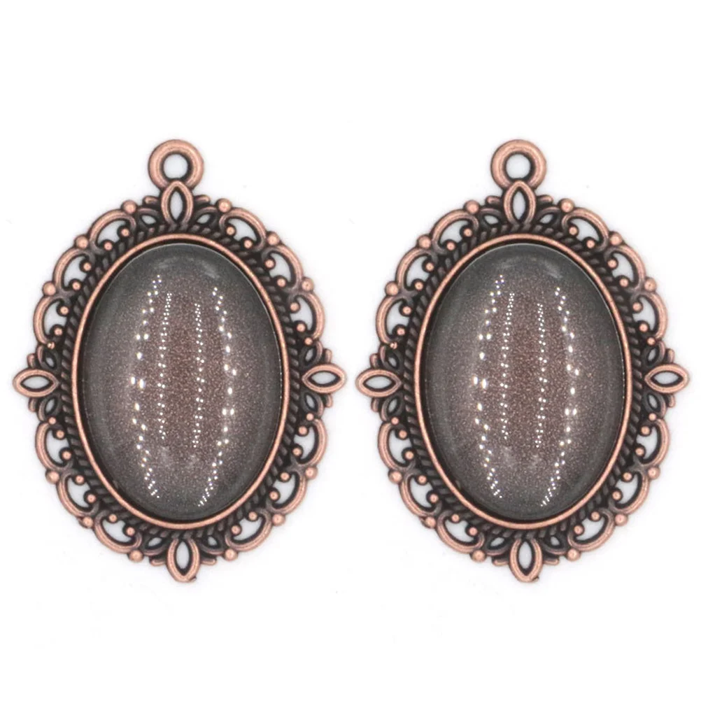 

Vintage Alloy Pendant Trays Oval Pendant Trays blank pendant trays